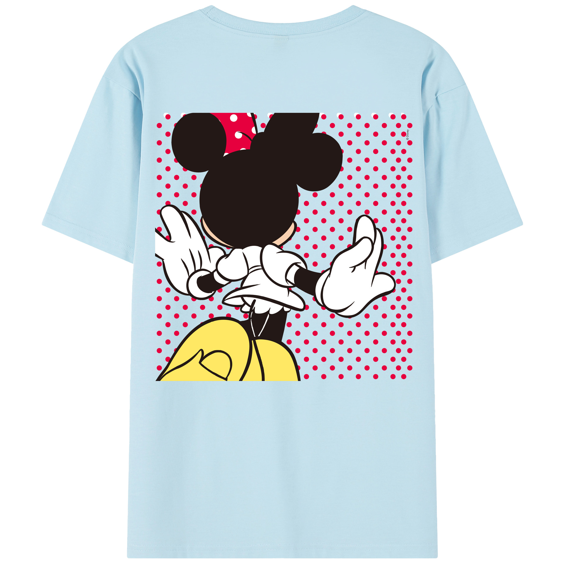 （画像用） ミッキーマウス Mickey Mouse 綿100％半袖Tシャツ（背面プリント）